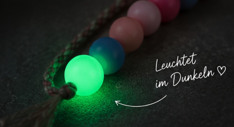 Handgefertigtes Glühwürmchen-Lesezeichen mit Wunschwort