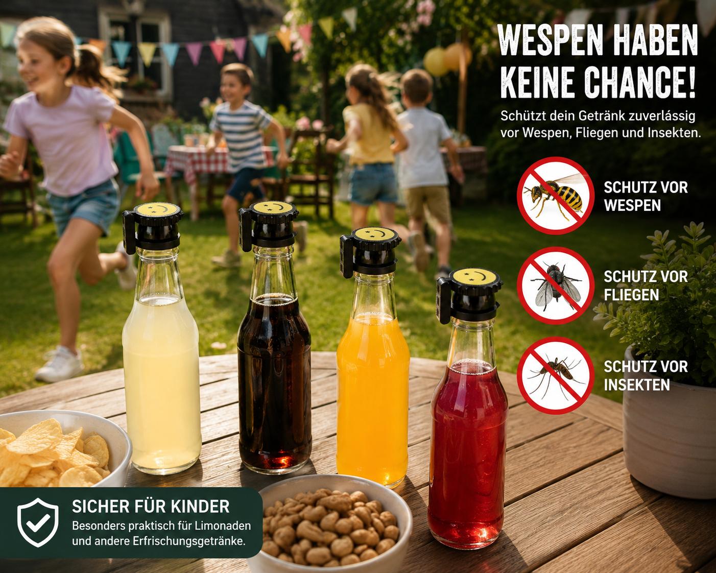 Flaschenschutz mit Clip - Sternenaugen 6x